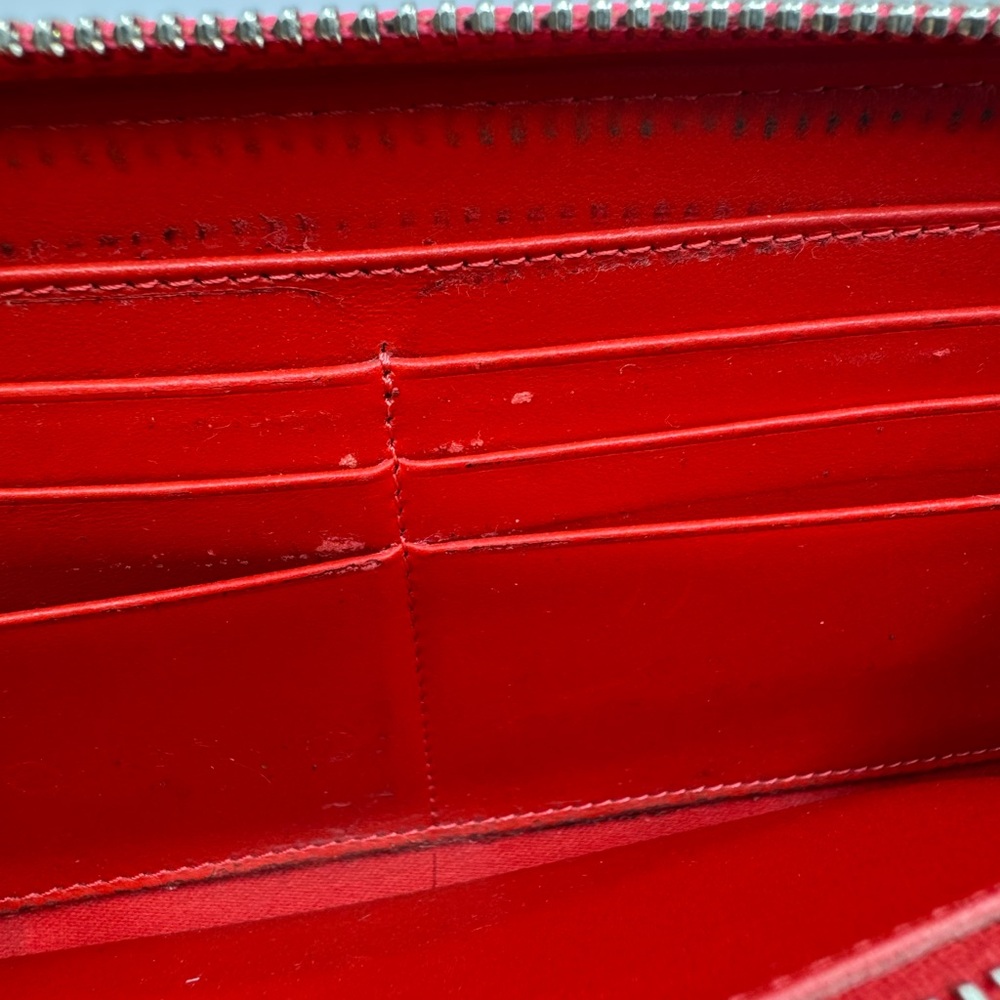 Christian Louboutin Zip Around Studded Pink Wallet 23043 - Picture 5 of 6